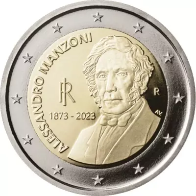 Italy  2 Euros Comm�mo. BE ITALY 2023 - 150 years Alessandro Manzoni