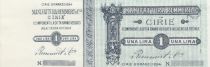 Italy 1 Lira, Manufactures Cirié - 1894 - Notgelt - without number