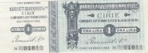 Italy 1 Lira, Manufactures Cirié - 1894 - Notgelt