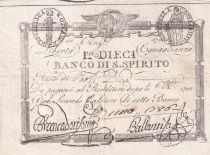 Italy 10 Paoli Banco di Spirito 1798