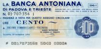 Italy 100 Lire Banca Antonina di Padova i Trieste - 1976 - Trieste - UNC