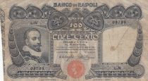 Italy 100 Lire Banco di Napoli - 1908