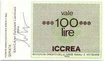 Italy 100 Lire ICCREA - SAVCA - Carburanti  - 1977 - UNC