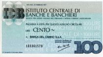 Italy 100 Lire Istituto Centrale di Banche E Banchieri - 1977 - Milano - UNC