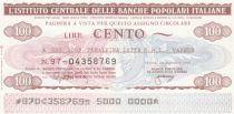 Italy 100 Lire Istituto Generale delle Banche Popolari Italiane - 1976 -UNC - Varese