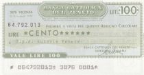 Italy 100 Lires Banca Cattolica del Veneto - 1976 UNC