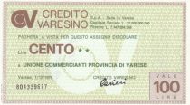 Italy 100 Lires Credito Varesino - 1976 - UNC