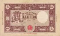 Italy 1000 Lire -  Ornate border - 1943 - Serial H 23 - F - P.72a