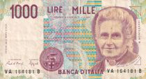 Italy 1000 Lire - M. Montessori - Students - 1990 - Varieties serials - F to VF - P.114