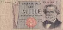 Italy 1000 Lire - Verdi - 1975 - Serial  BC - P.101d