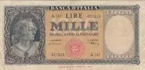 Italy 1000 Lire Italia - 1948 - VF - Serial A.197 - P.88a