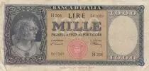 Italy 1000 Lire Italia - 1948 - VF - Serial H.208 - P.88a