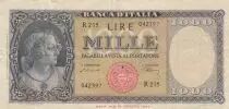 Italy 1000 Lire Italia - 1948 - VF - Serial R.215 - P.88a