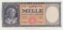 Italy 1000 Lires Italia - 1948 - XF - Serial V 168 - P.88a