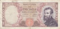 Italy 10000 Lire - Michelangelo - 15-02-1973 - Serial H - P.97f