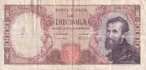 Italy 10000 Lire - Michelangelo - 15-02-1973 - Serial V - P.97e