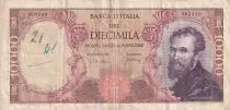 Italy 10000 Lire - Michelangelo - 20-05-1966 - Serial M - P.97c