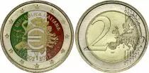 Italy 2 Euros - 10 years of the Euro - Colorised - 2012