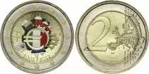 Italy 2 Euros - 10 years of the Euro - Colorised - 2012