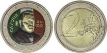 Italy 2 Euros - Cavour - Colorised - 2010
