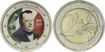 Italy 2 Euros - Cavour - Colorised - 2010