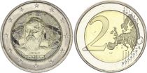 Italy 2 Euros - Galileo - Colorised - 2014