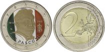 Italy 2 Euros - Giovanni Pascoli - Colorised - 2012