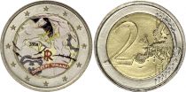 Italy 2 Euros - Human Rights - Colorised - 2008
