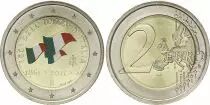 Italy 2 Euros - Unification of Italy - Colorised - 2011