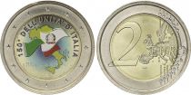 Italy 2 Euros - Unification of Italy - Colorised - 2011