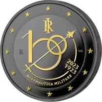 Italy 2 Euros Commemo. Ruthénium 2023 - 100 years of the Italian Air Force