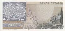 Italy 2000 Lire - Galileo  - 1973 - Serial LA - P.103a