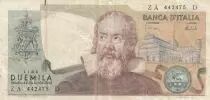 Italy 2000 Lire - Verdi - 1973 - Serial ZA- P.103a