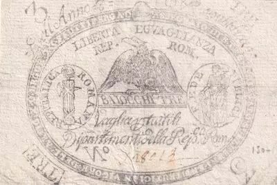 Italy 3 Bajocchi Repubblica Romana - 1798