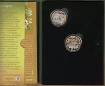 Italy 5 Euro Tiger 2020 + Polar Bear 2021 - Colorized - in folder