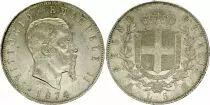 Italy 5 Lire, Victor Emmanuel II - Arms - 1874 M BN