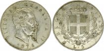 Italy 5 Lire, Victor Emmanuel II - Arms - 1876 R