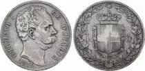 Italy 5 Lire Umberto I - Arms - 1879 R Rome
