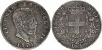 Italy 5 Lire Vittorio Emanuele II - 1861-1878 - Silver