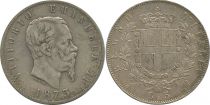 Italy 5 Lire Vittorio Emanuele II - 1873