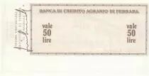Italy 50 Lire Banca di credito Agrario Di Ferrara - 1977 - UNC