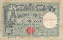 Italy 50 Lires - 1943 - Serial A.22 - F - P.64