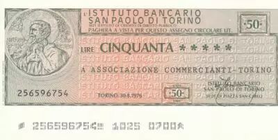 Italy 50 Lires Istituto Bancario San Paolo di Torino - 1976 - UNC