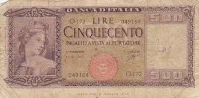 Italy 500 Lire - Ceres - 1948