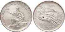 Italy 500 Lires - 100 years of Italian unification - 1961 - Silver