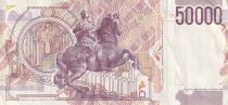 Italy 50000 Lire - G.L. Bernini - Equestrian statue - 1992 - VF - P.116c
