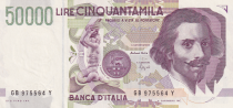 Italy 50000 Lire G.L. Bernini - 1992 - Serial GB - aUNC - P.116c