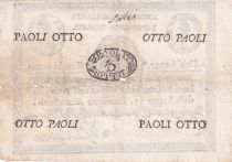 Italy 8 Paoli Repubblica Romana - 1798