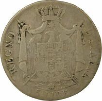Italy Napoleon I - 5 Silver Lire - 1808 M Milan