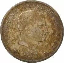 Italy Napoleon I - 5 Silver Lire - 1812 M Milan